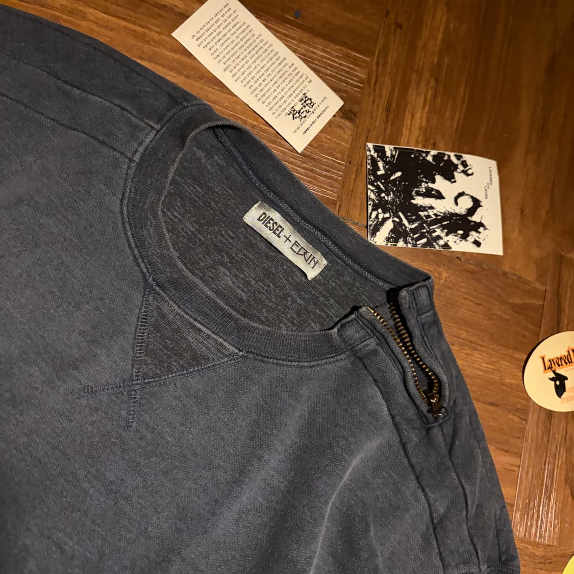 Diesel x edun neck lampo sweat shirt 상품이미지3