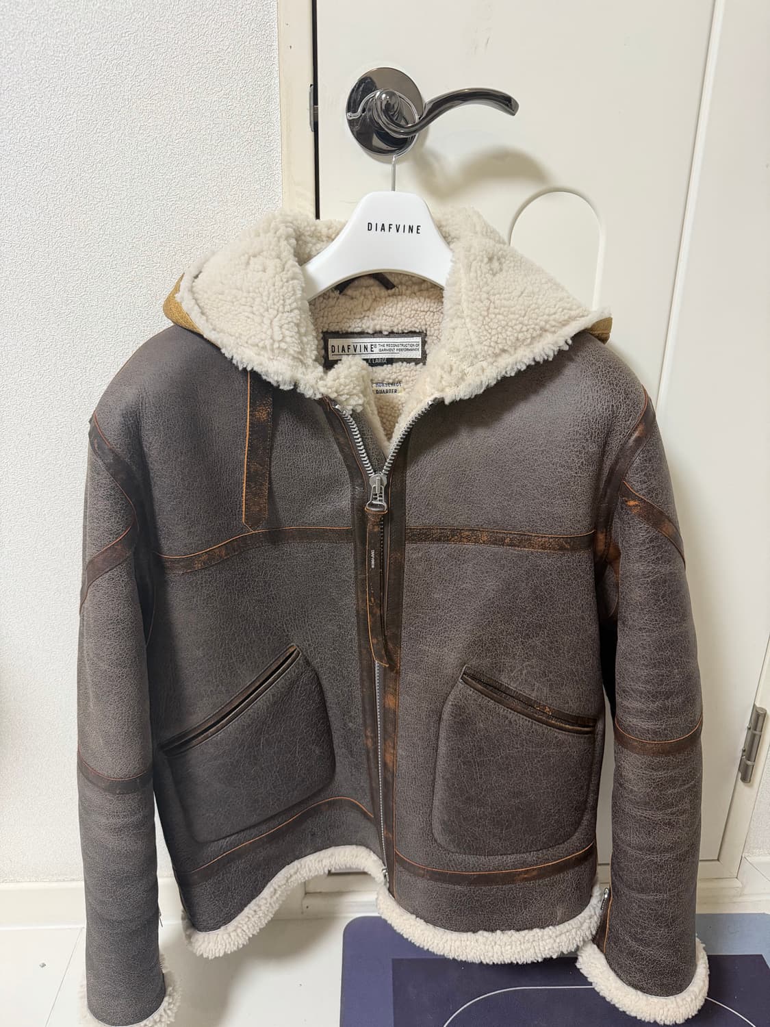 디아프바인 무스탕 자켓 XL 상품이미지1