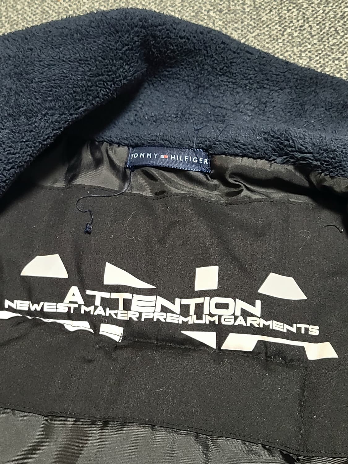 타미힐피거 컬러블록 빅로고 양털 플리스 자켓 XXL  110 상품이미지6