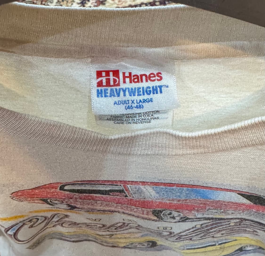 usa 빈티지 hanes 싱글 스티치 레이싱 반팔 L 708 상품이미지4