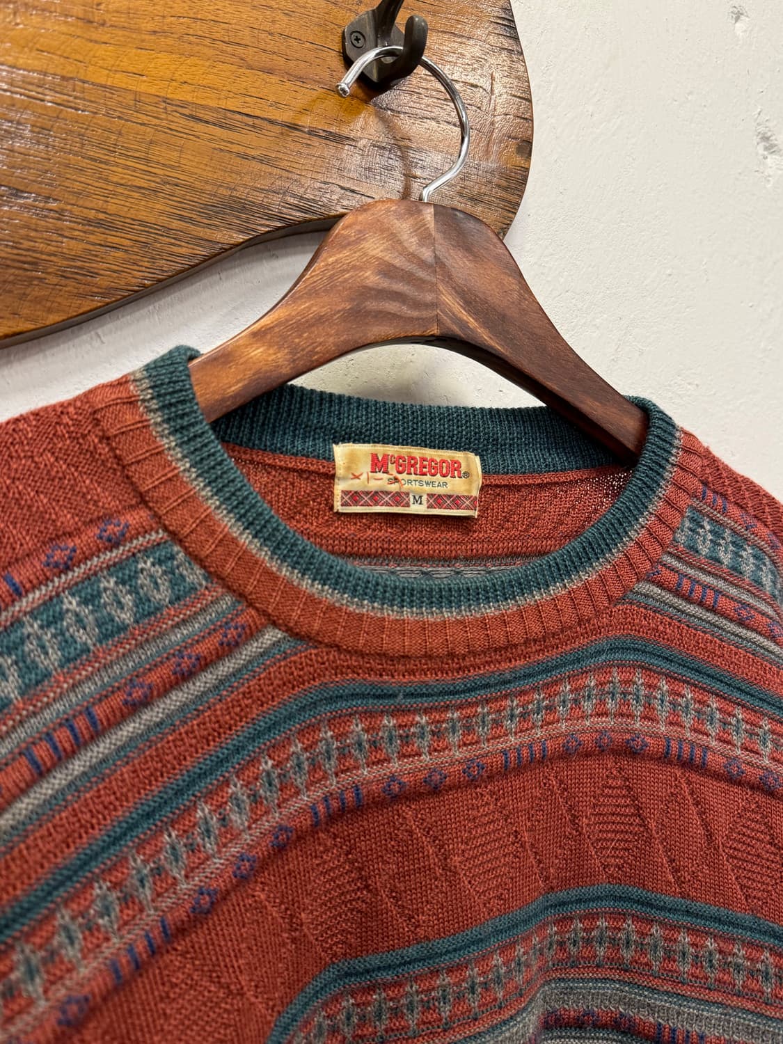 L) 90s McGregor Sportswear Wool Sweater 상품이미지3