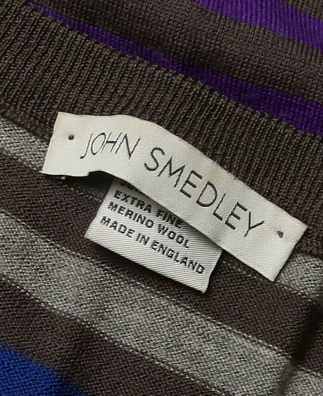 존 스메들리 [John Smedley] 럭셔리 잉글랜드 스트라이프 울니트 상품이미지5