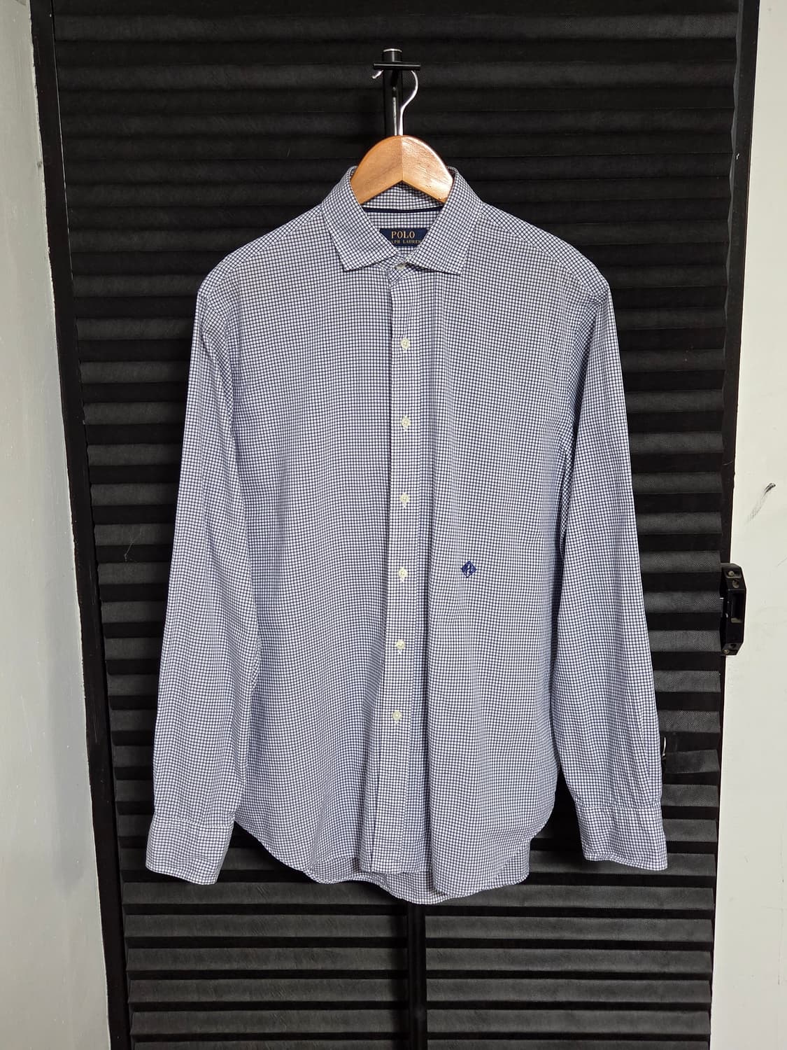 [폴로 랄프로렌] 스프레드 카라 미니 깅엄 체크 코튼 셔츠 | 00155 상품이미지1