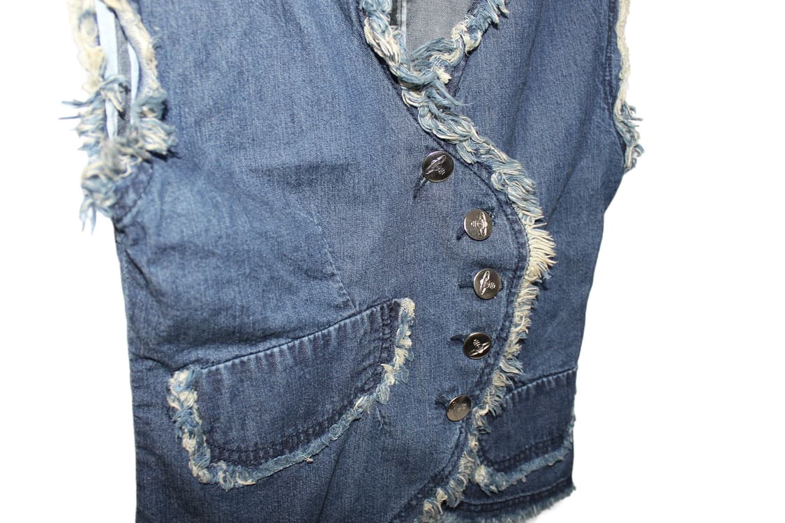 2000s 비비안웨스트우드 레드라벨 데님 베스트 상품이미지2