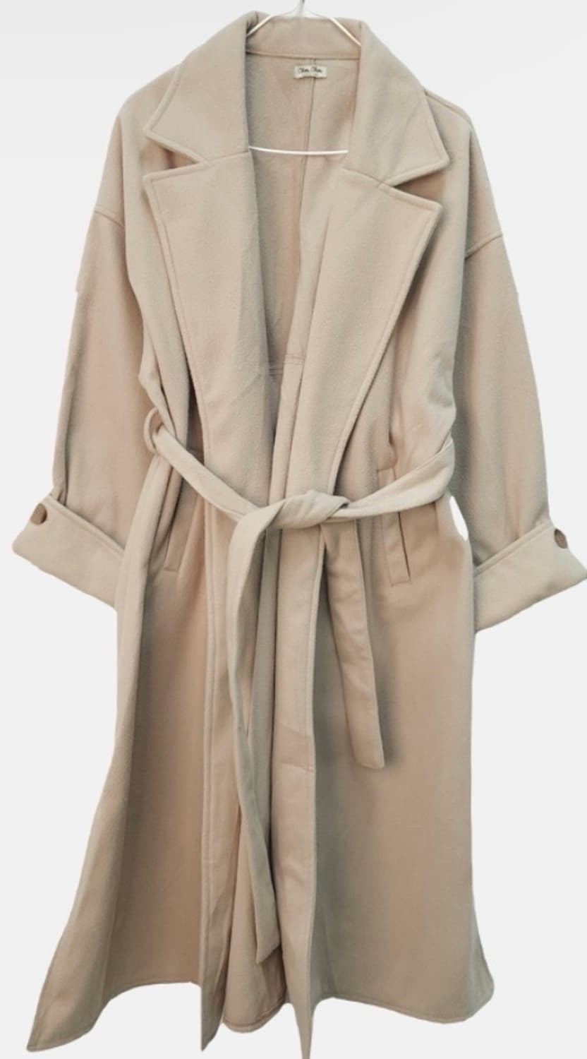 급처분|일본 브랜드 롱코트(베이지색/연베이지) 상품이미지1