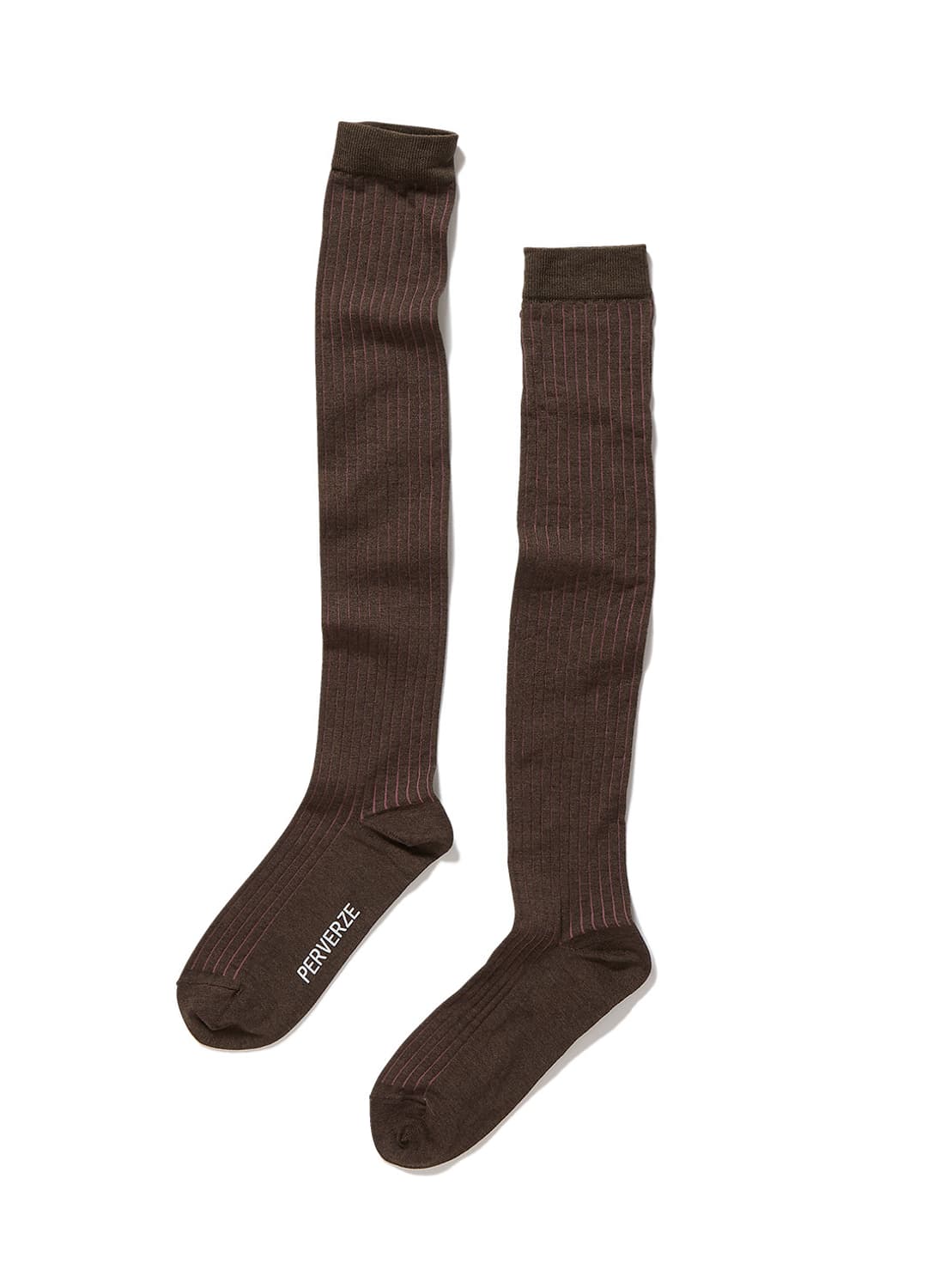 [F]퍼버즈 26ss 코튼 시어 립 양말/브라운 상품이미지2