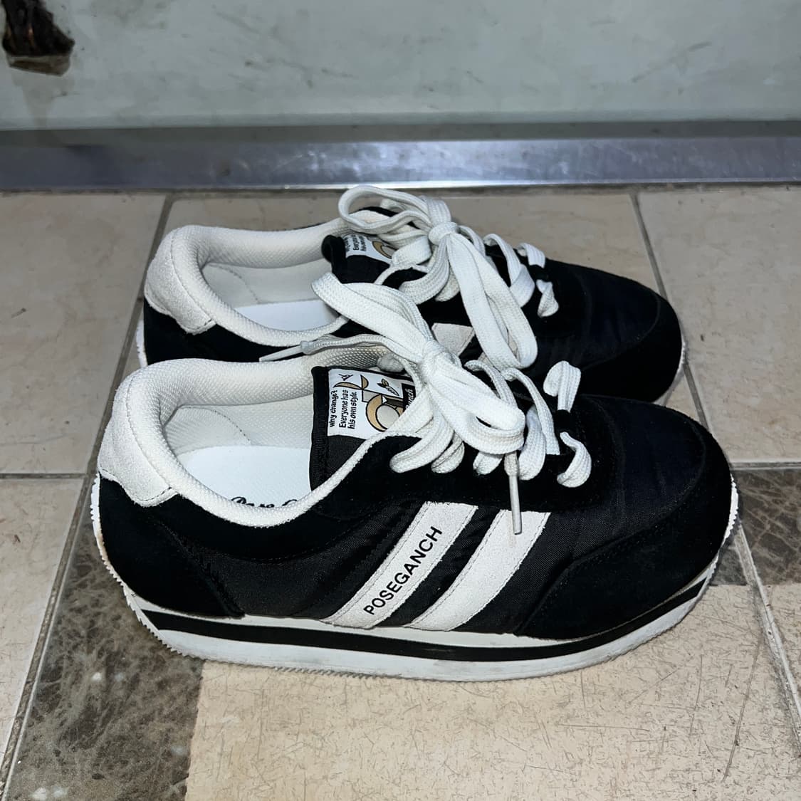 포즈간츠 스니커즈 블랙 운동화 상품이미지2