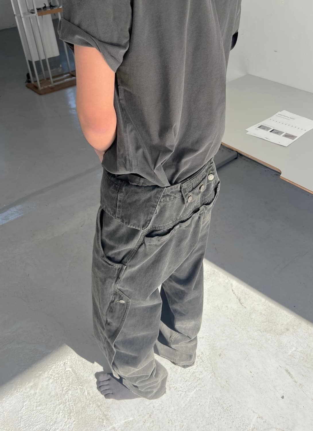 MPA SINGLE WAIST POCKET PANTS (ASPHALT) 상품이미지4