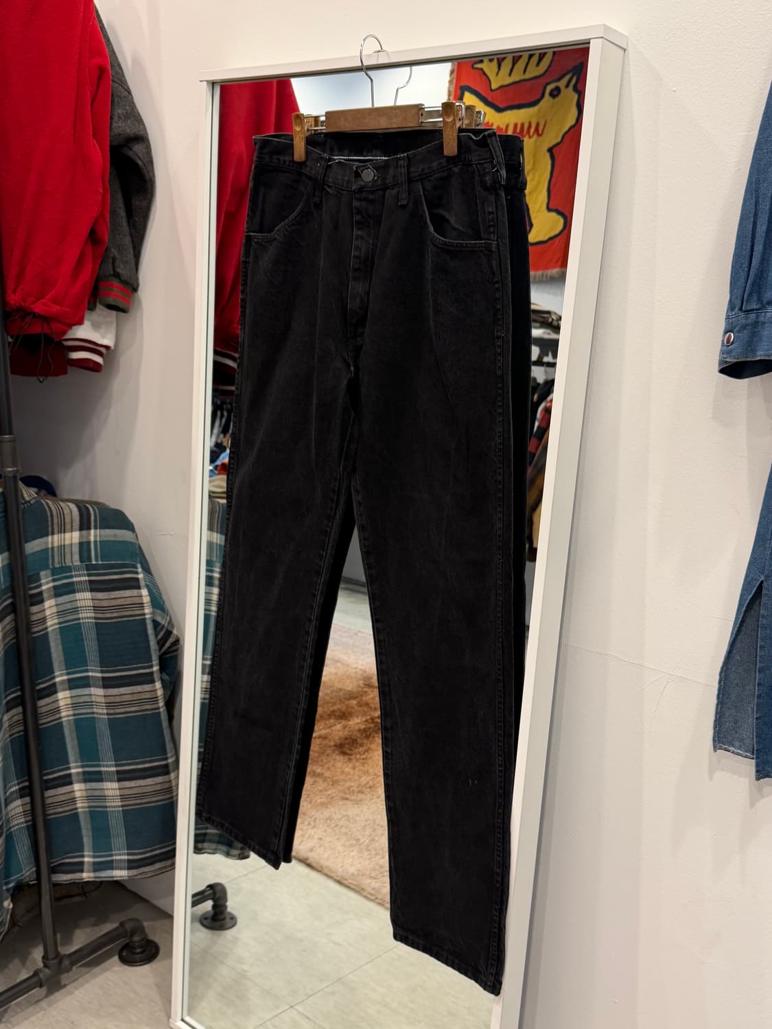 00s Rustler 러슬러 흑청 데님 팬츠 (34inch) 상품이미지1