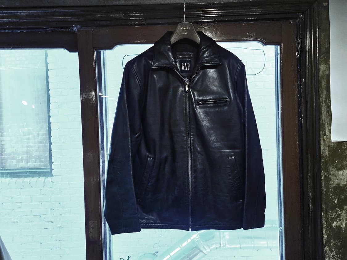 90'S 올드갭 카우하이드 레더 자켓 상품이미지1