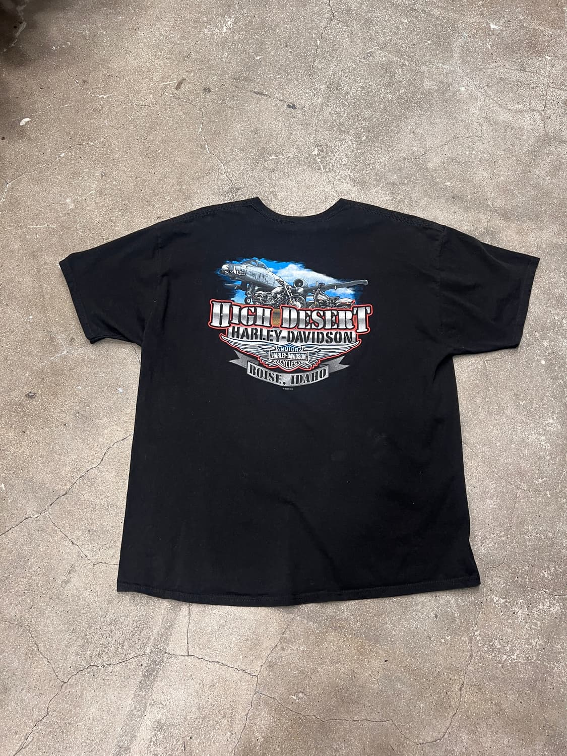할리데이비슨 빈티지 프린트 티셔츠 상품이미지2