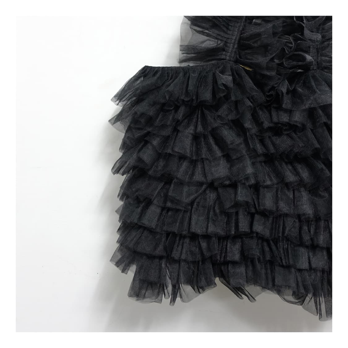 DIR69 design 셔링 프릴 튤 레이어링 숄더백 상품이미지5