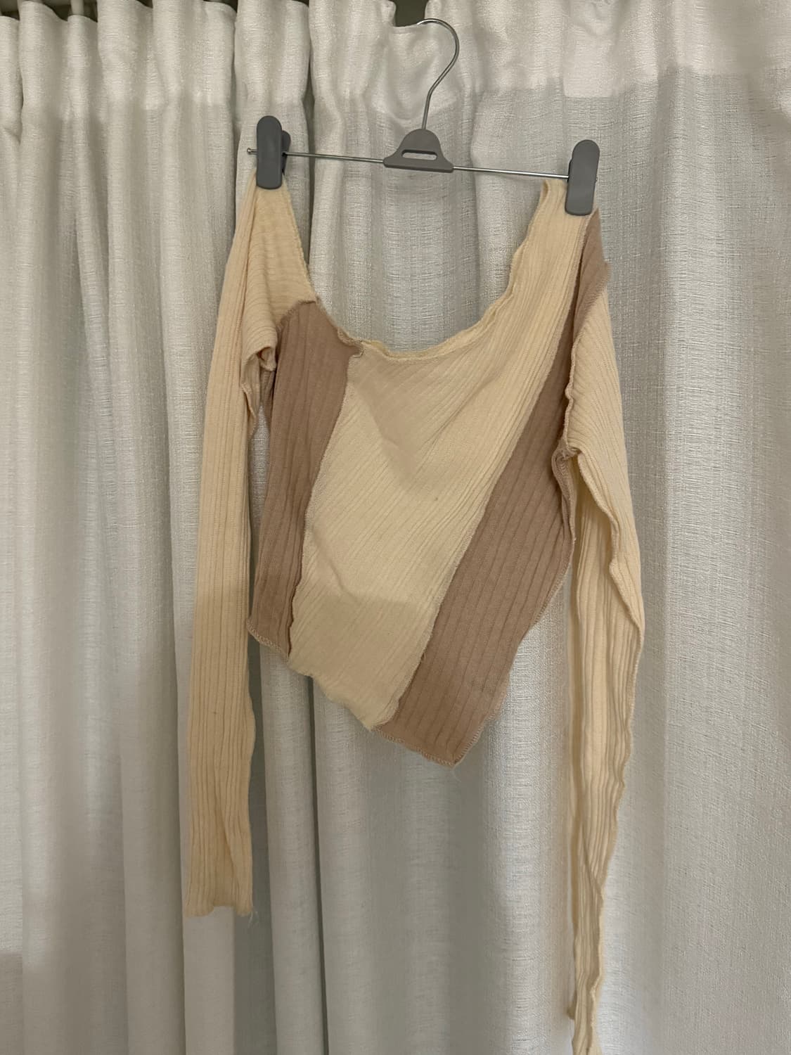 빈티지 바디스투핏 나시,언발란스 니트 티셔츠 세트 상품이미지1