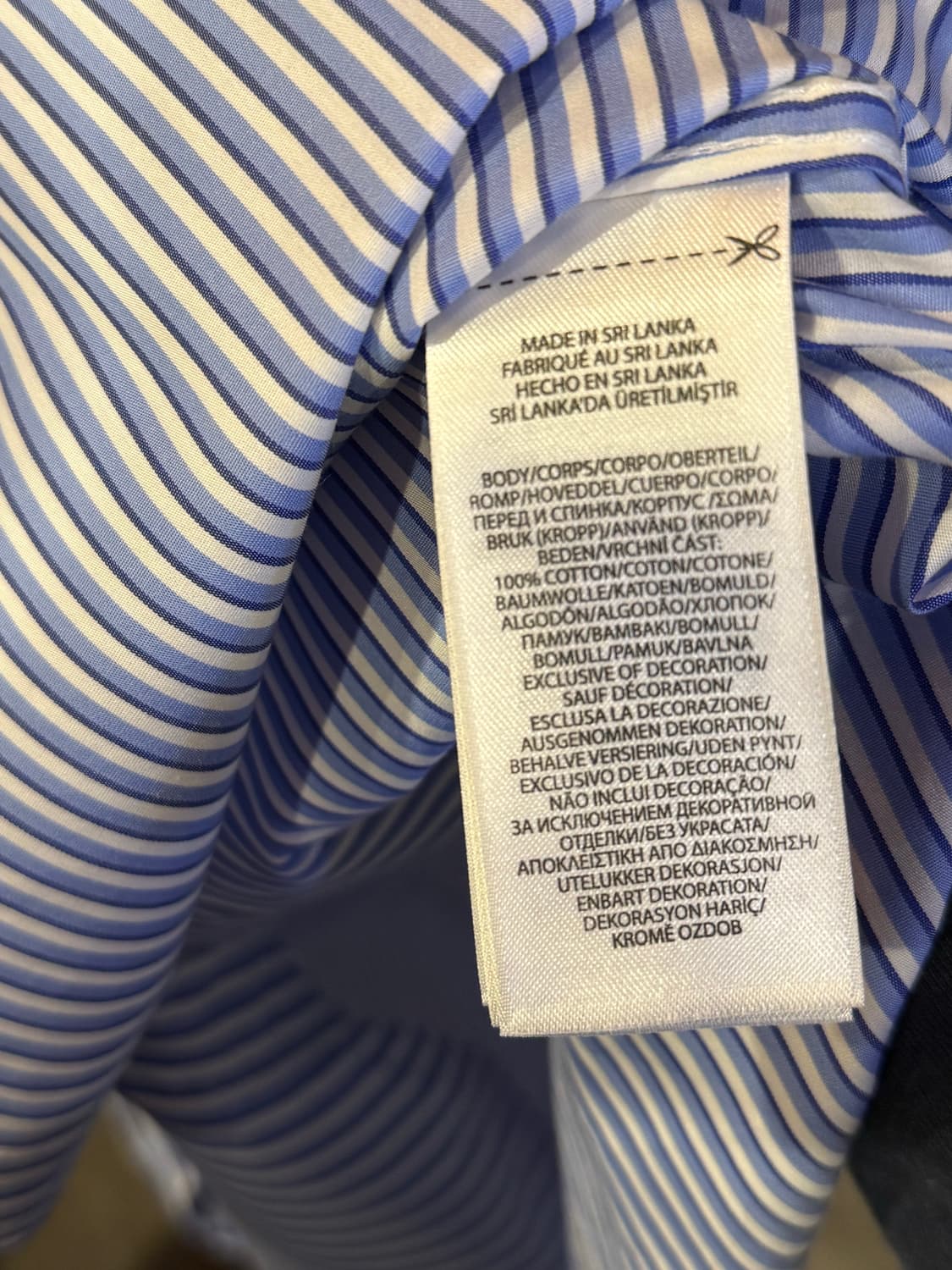 폴로 랄프로렌 스카이포니 블루 스트라이프 셔츠 상품이미지3