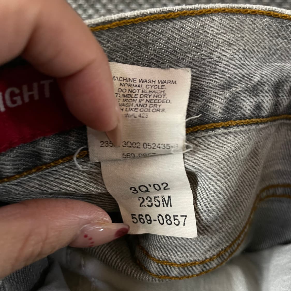 (29) 리바이스 569 29X30 그레이 데님 팬츠 루즈 스트레이트핏 상품이미지5