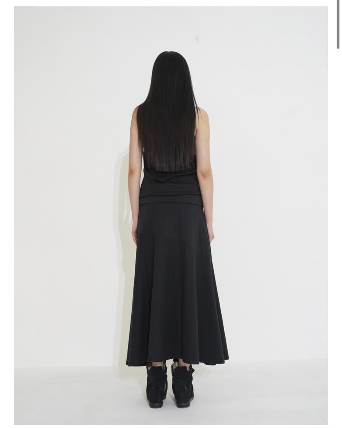 wsc archive 더블에스씨 아카이브 큐빅 라인 롱스커트 상품이미지3