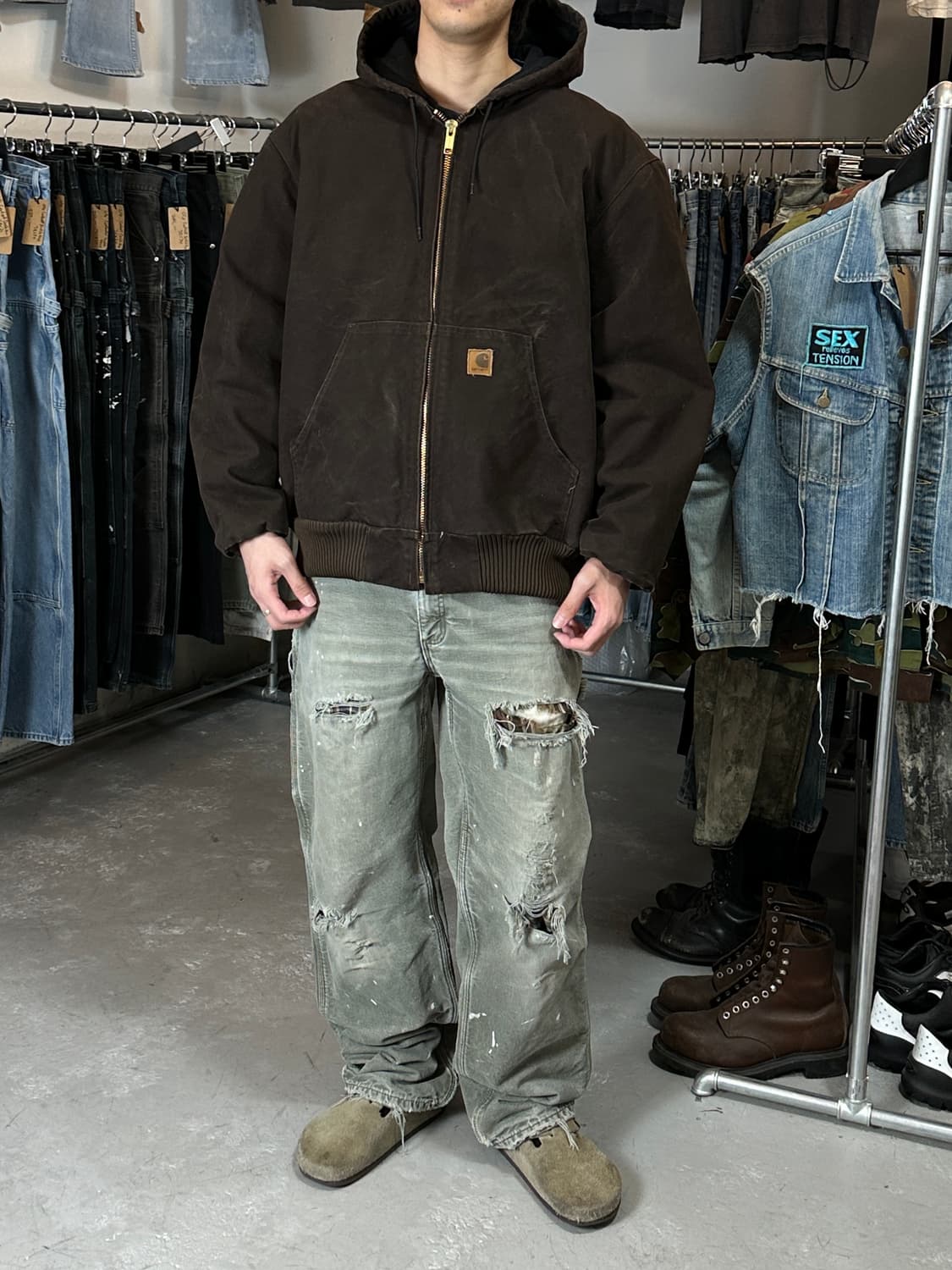 OG 칼하트 J130 액티브 자켓 칼하트 DKB 후드 자켓 상품이미지2