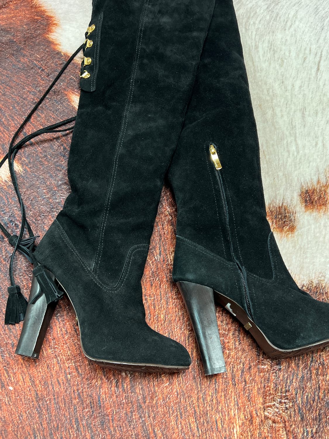 [225] SUECOMMA BONNIE 슈콤마보니 스웨이드 롱부츠 상품이미지2