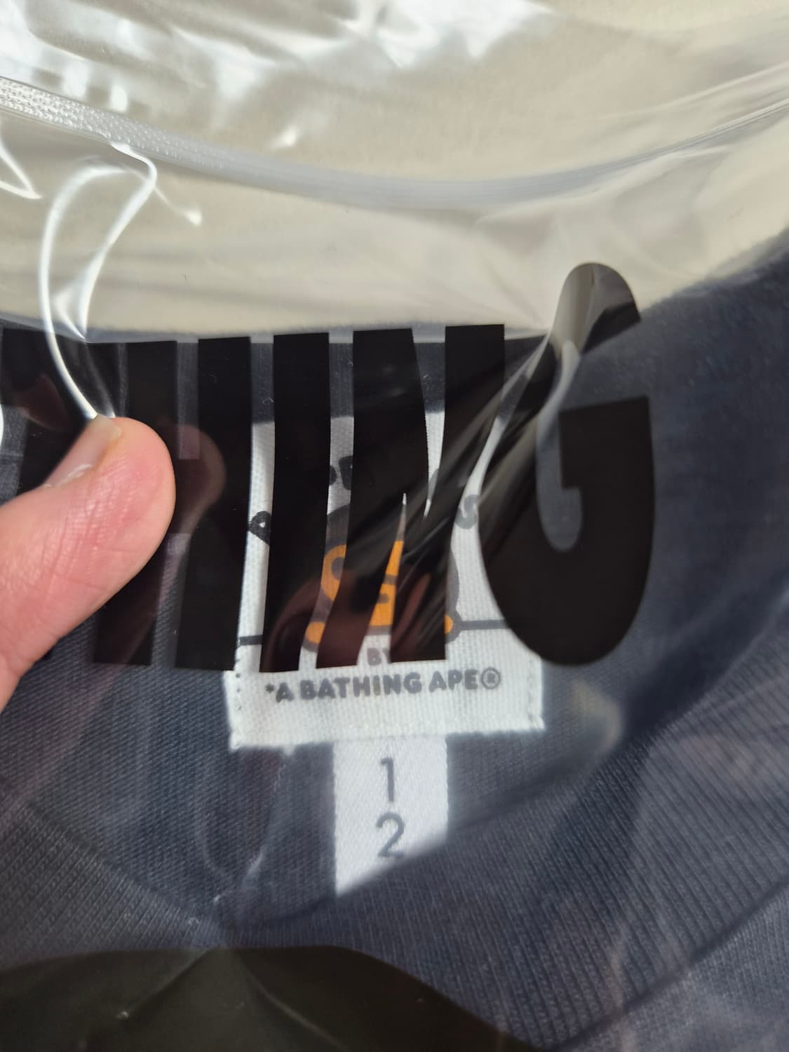 베이프 정품 키즈 120 베이비 마일로 반팔티 상품이미지3