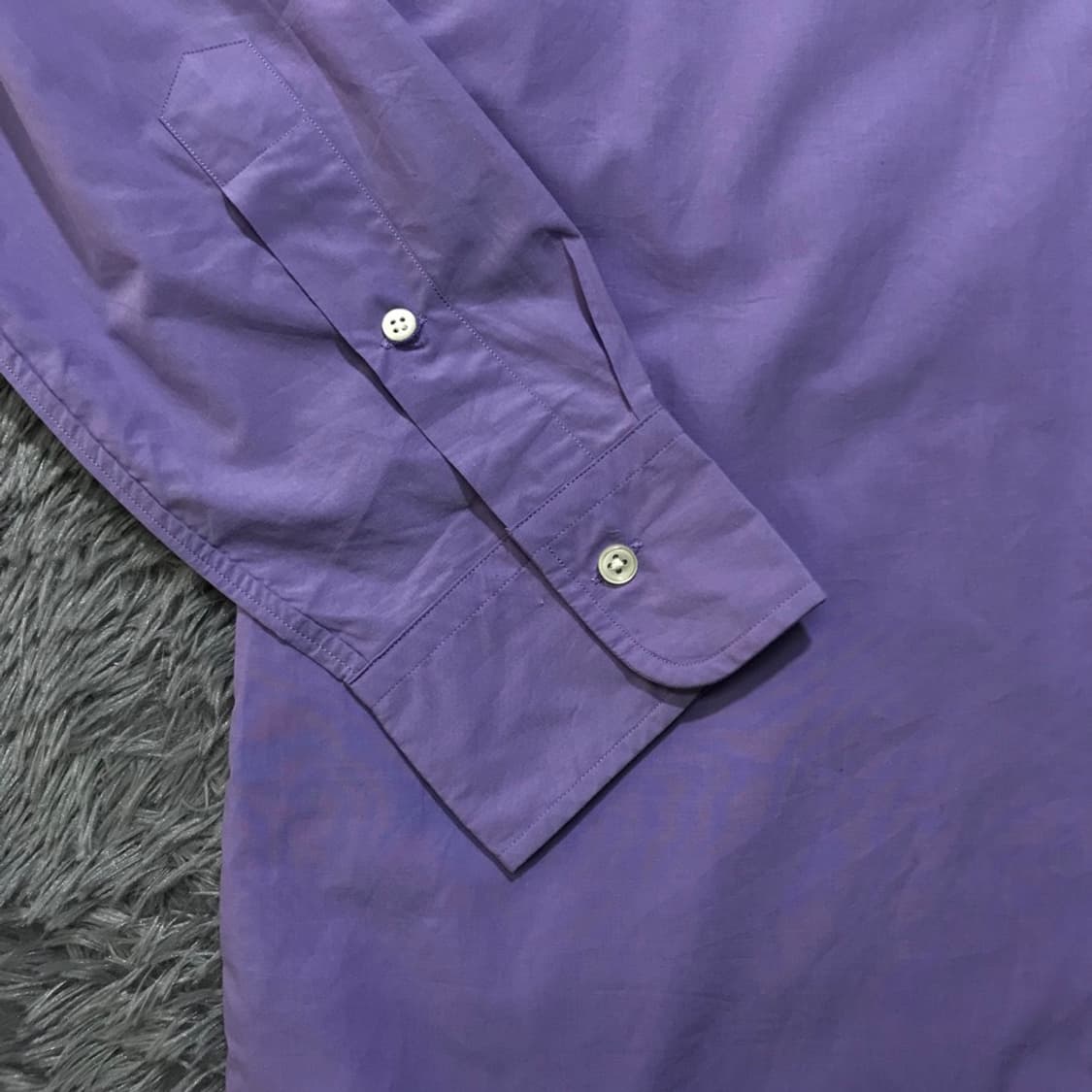 [[M(실 L), A급] 폴로(POLO)랄프로렌 퍼플 솔리드 셔츠@212 상품이미지4