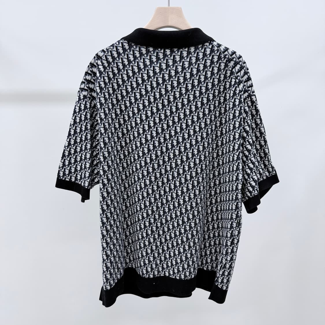 [S+급/2XL] 디올 오블리크 자카드 반팔 카라티 상품이미지4