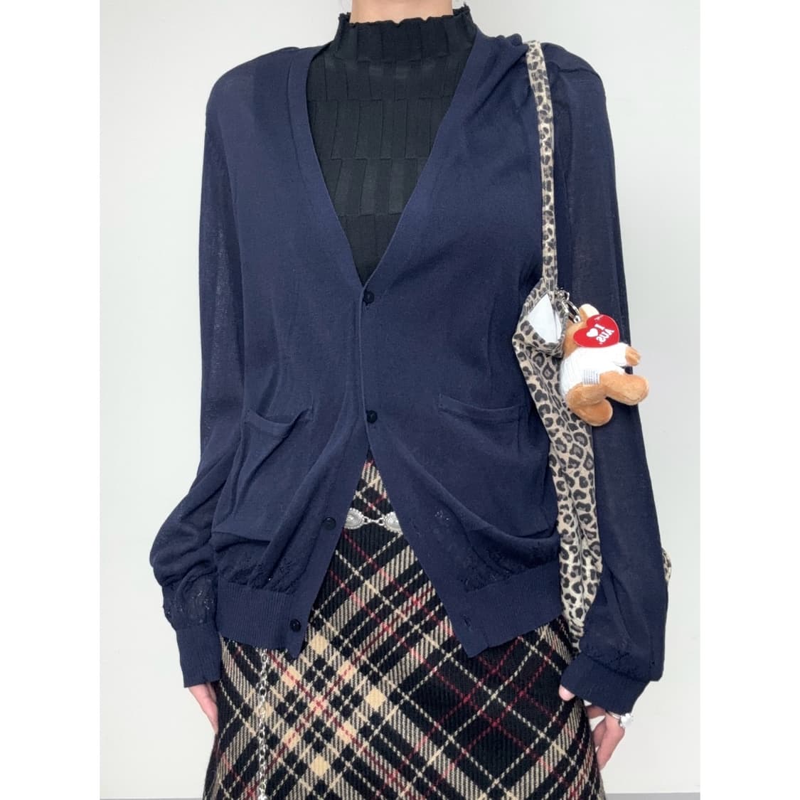 빈티지 네이비 가디건 상품이미지1