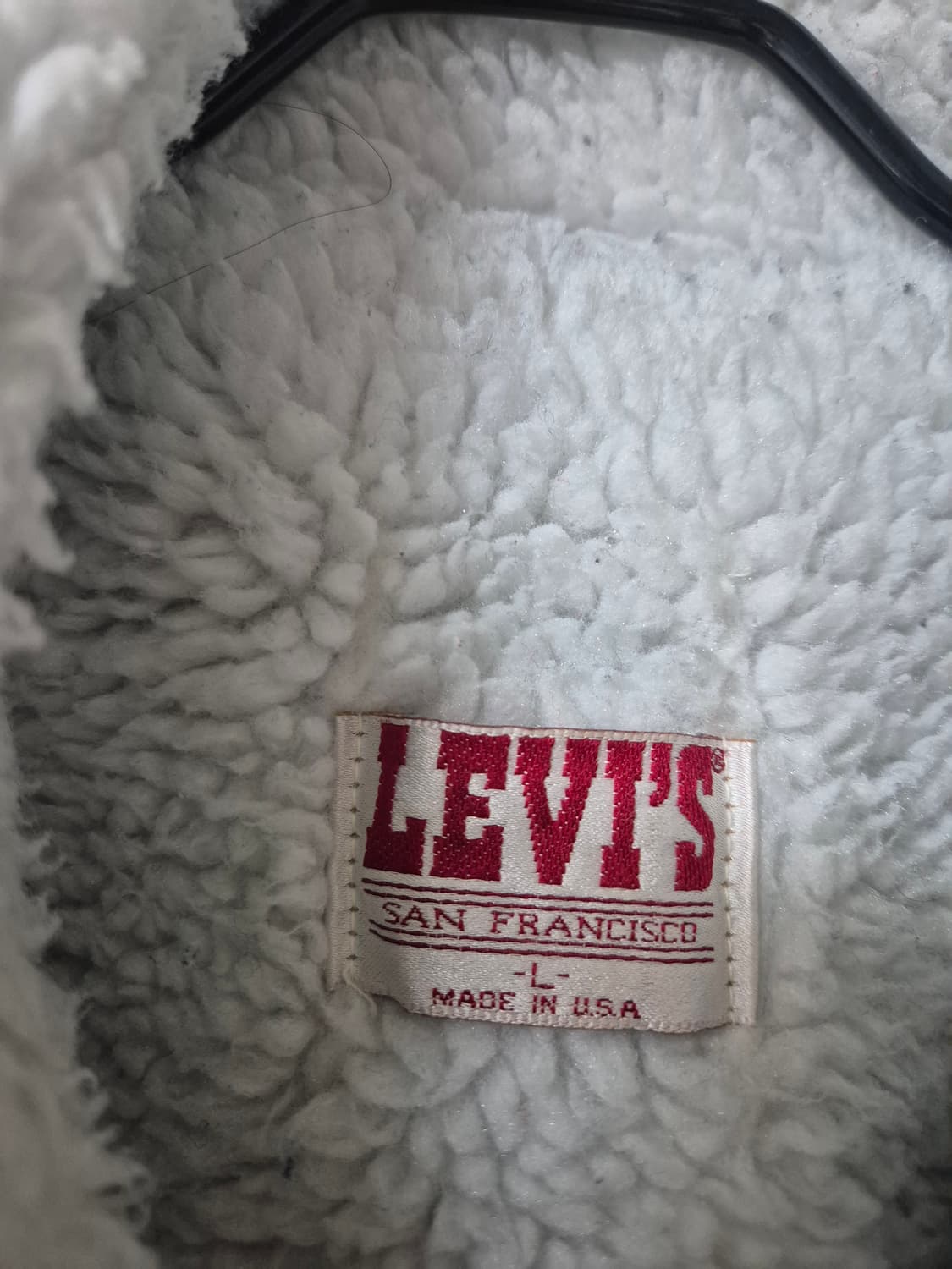 LEVI's 리바이스 USA 빈티지 데님 쉐르파 자켓 라지 상품이미지6