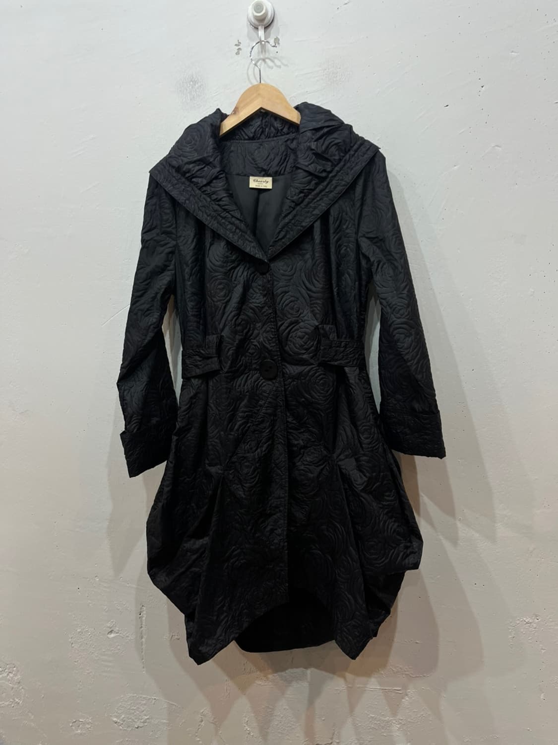 유럽빈티지 Cheerly 로즈패턴 트렌치 코트 Made in ITALY 상품이미지1