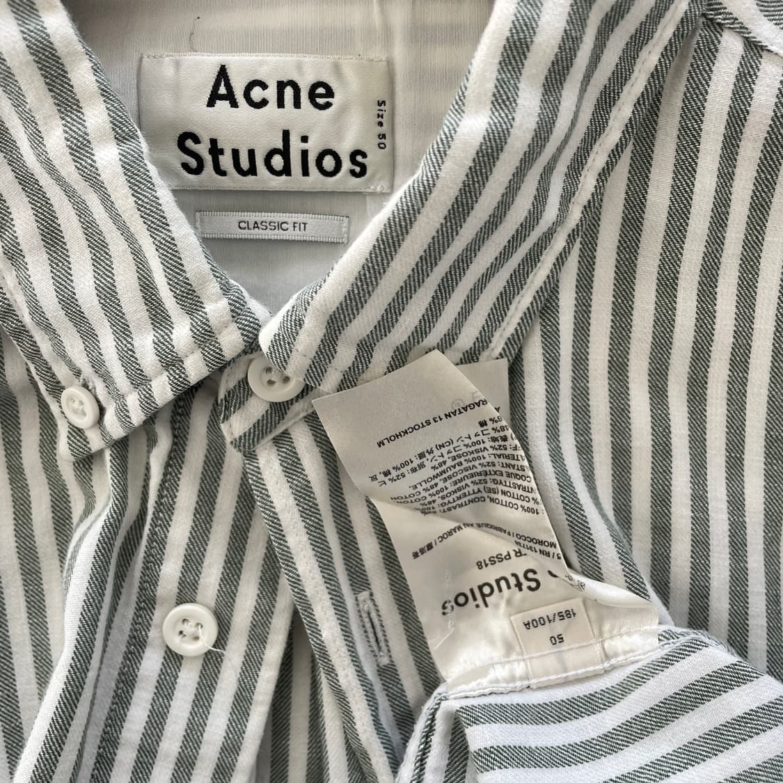아크네 스튜디오 스트라이프 셔츠 상품이미지4