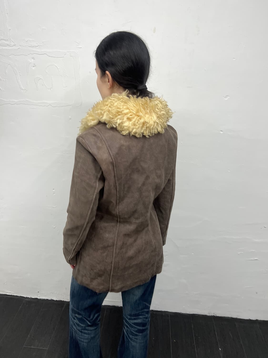 빈티지 퍼&레더 코트 상품이미지5