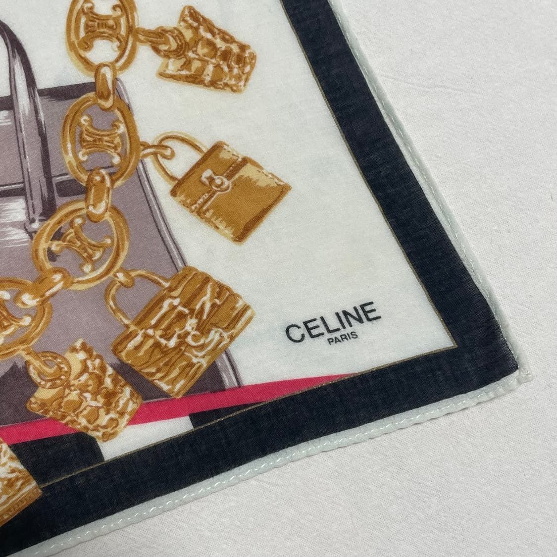 [택포] 셀린느 코튼 손수건 핸드백 쁘띠 스카프 상품이미지4