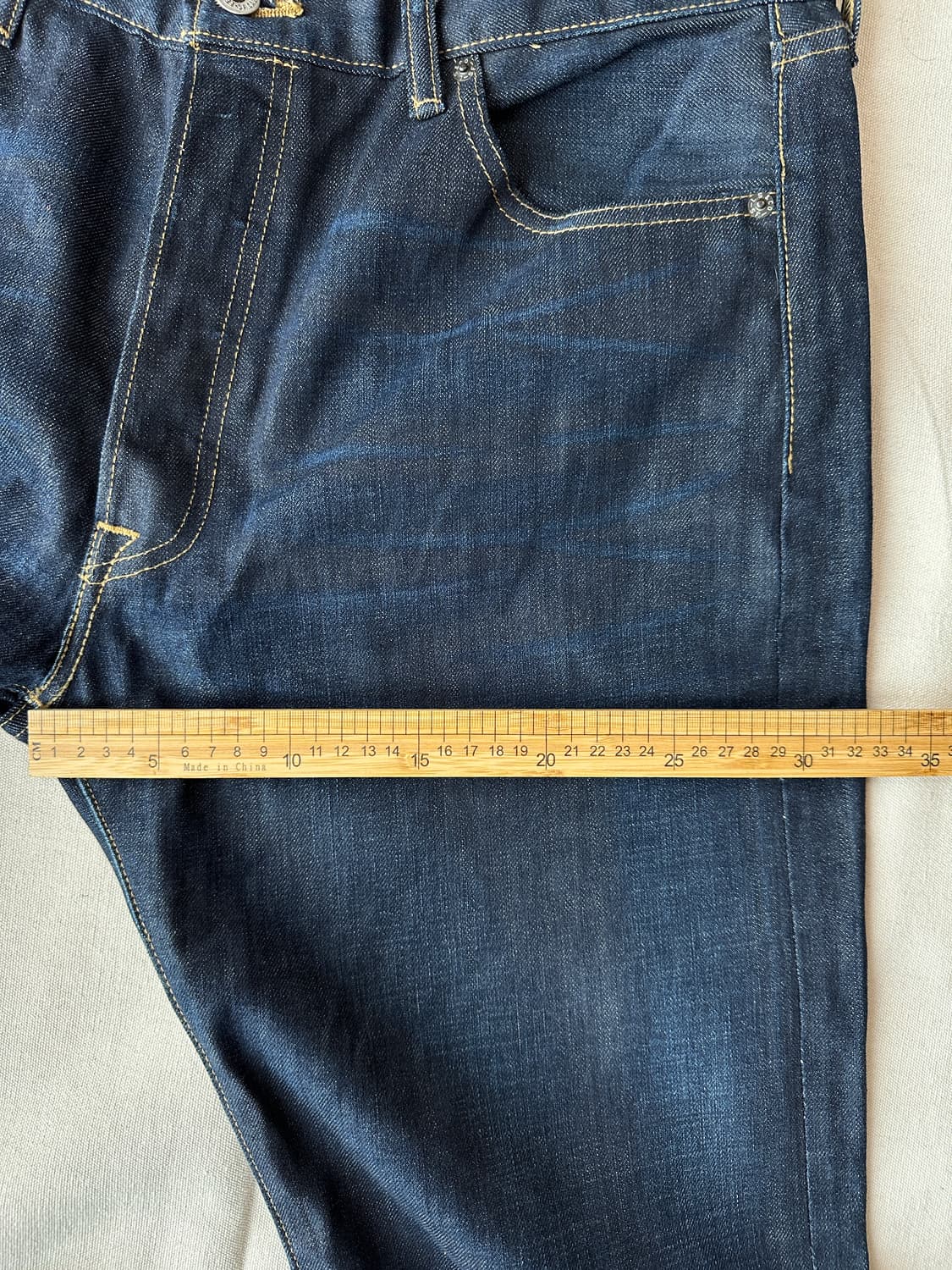 리바이스 501 진청 스트레이트 데님 팬츠 36x34 상품이미지8
