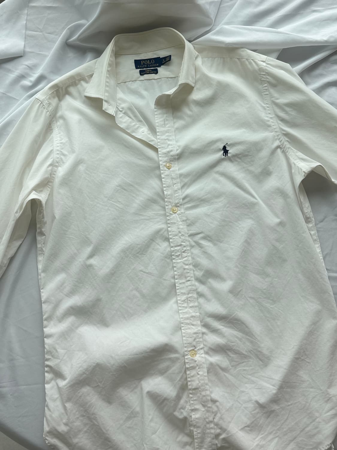 폴로랄프로렌 화이트 슬림핏 이지케어 스트레치 드레스 셔츠 상품이미지3