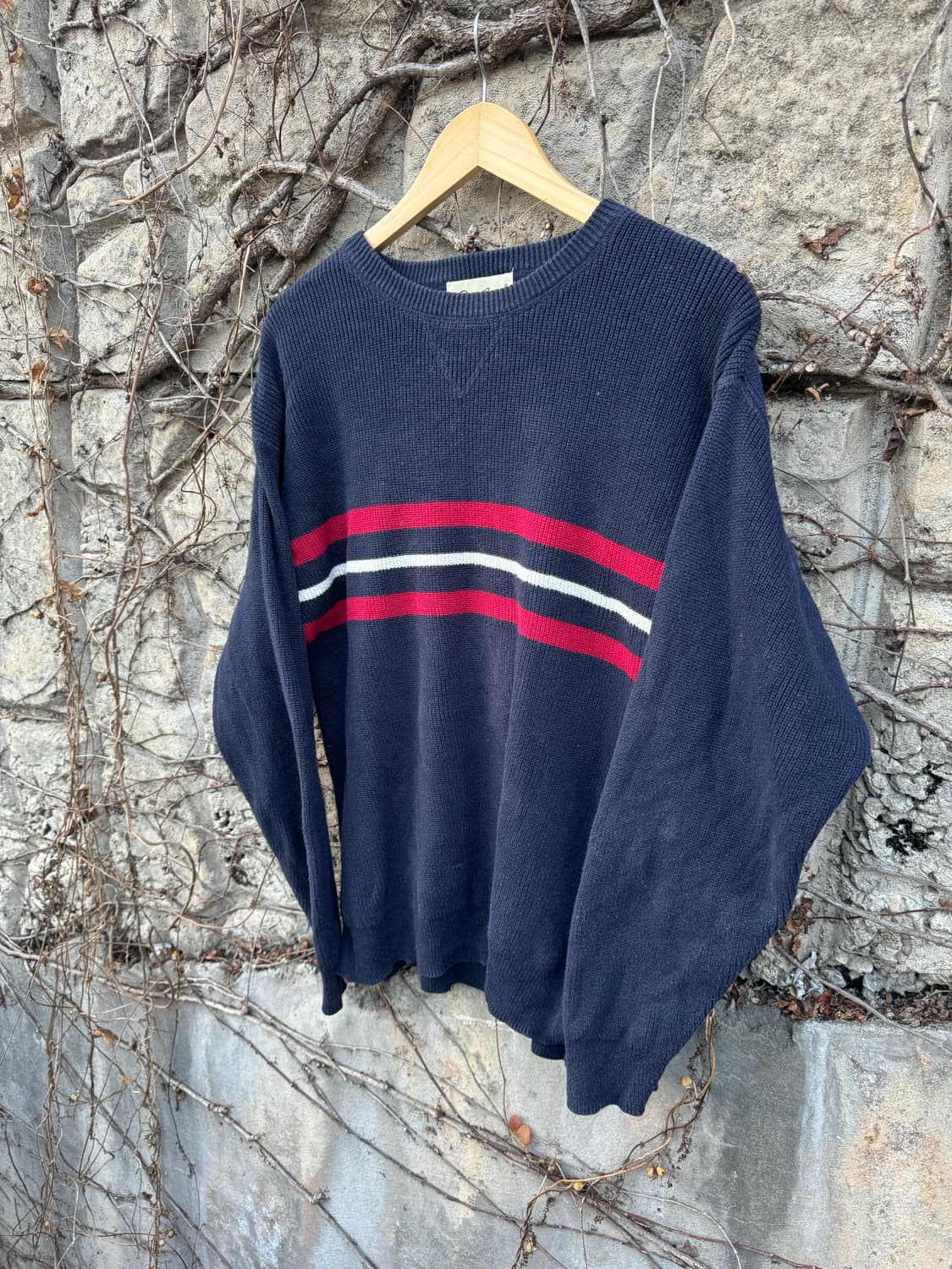 에디바우어 빈티지 스트라이프 와플 니트 m 상품이미지3