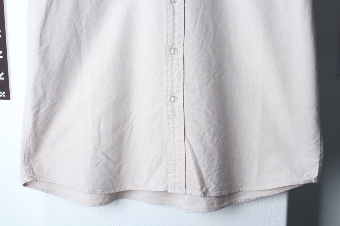 (L-XL) 스파오 반팔 카라 티셔츠 셔츠 남방 베이지 무지-H32356 상품이미지4