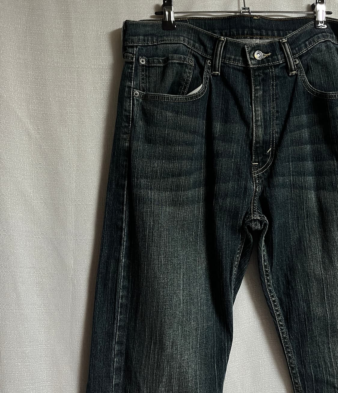 리바이스 505 세미와이드 진청 데님팬츠 청바지 34 상품이미지3