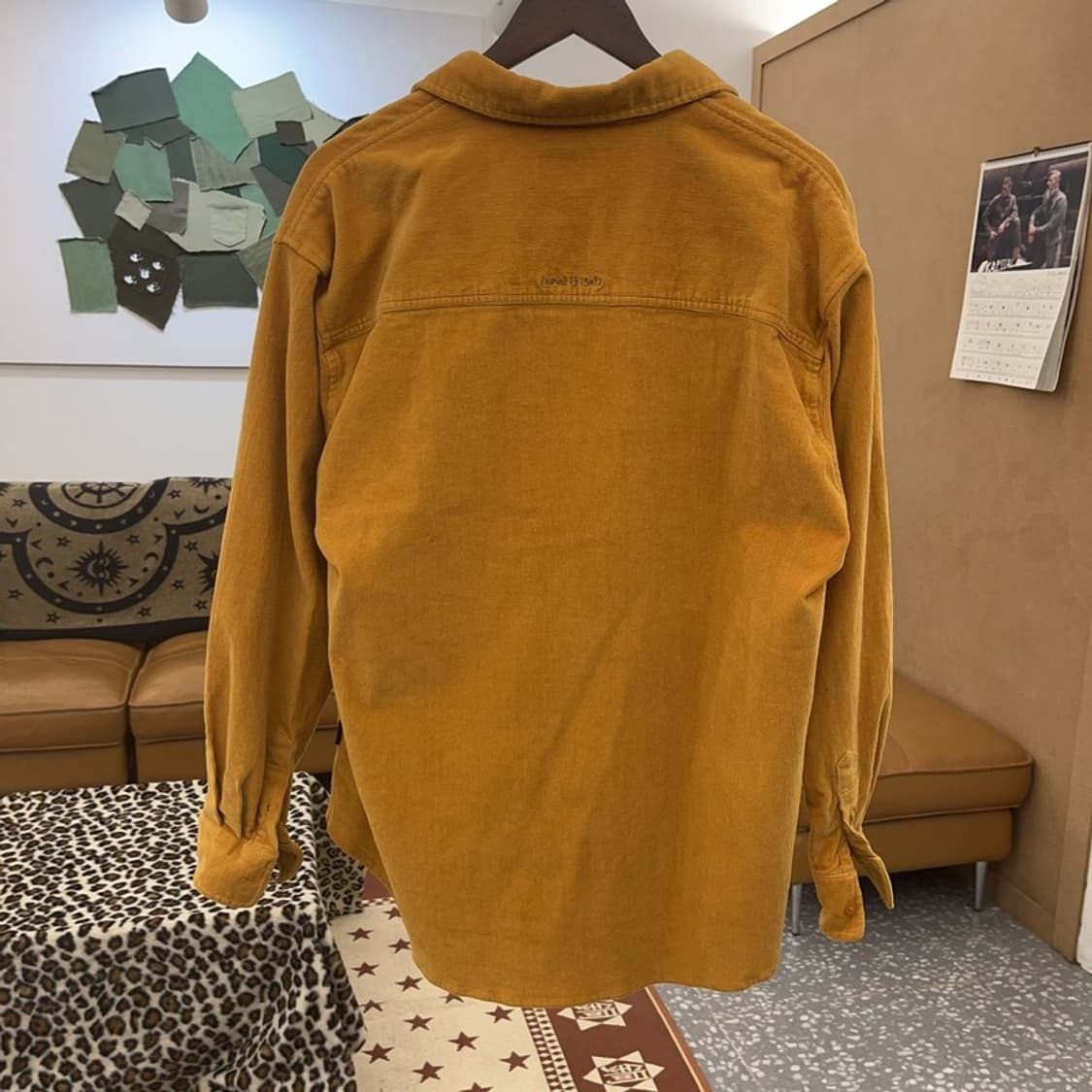 와릿이즌 와키윌리 레트로 머스타드 코듀로이 셔츠 XL C08778 상품이미지4