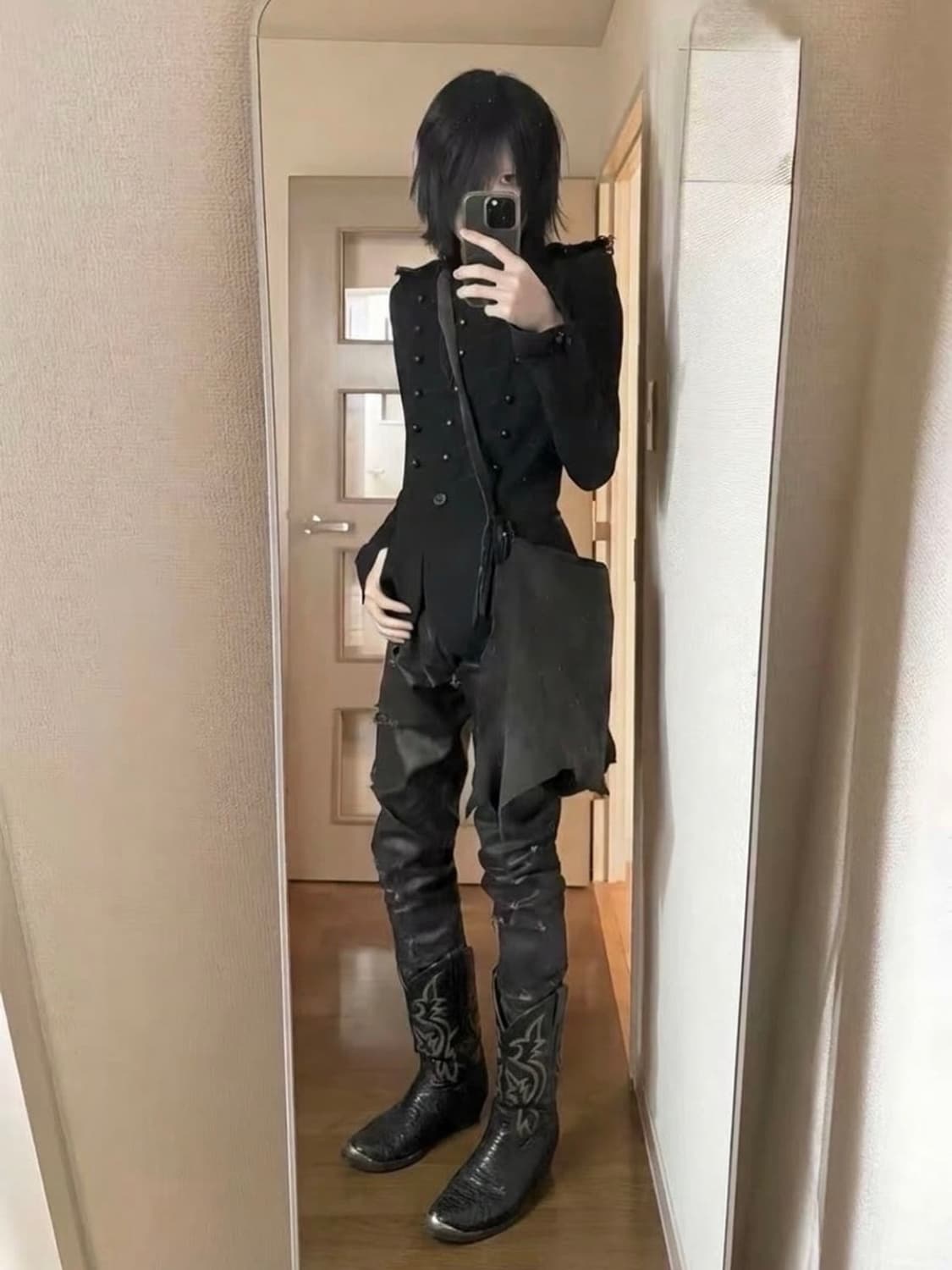 토니라마 메탈찡 뱀피레더 웨스턴 부츠 상품이미지5