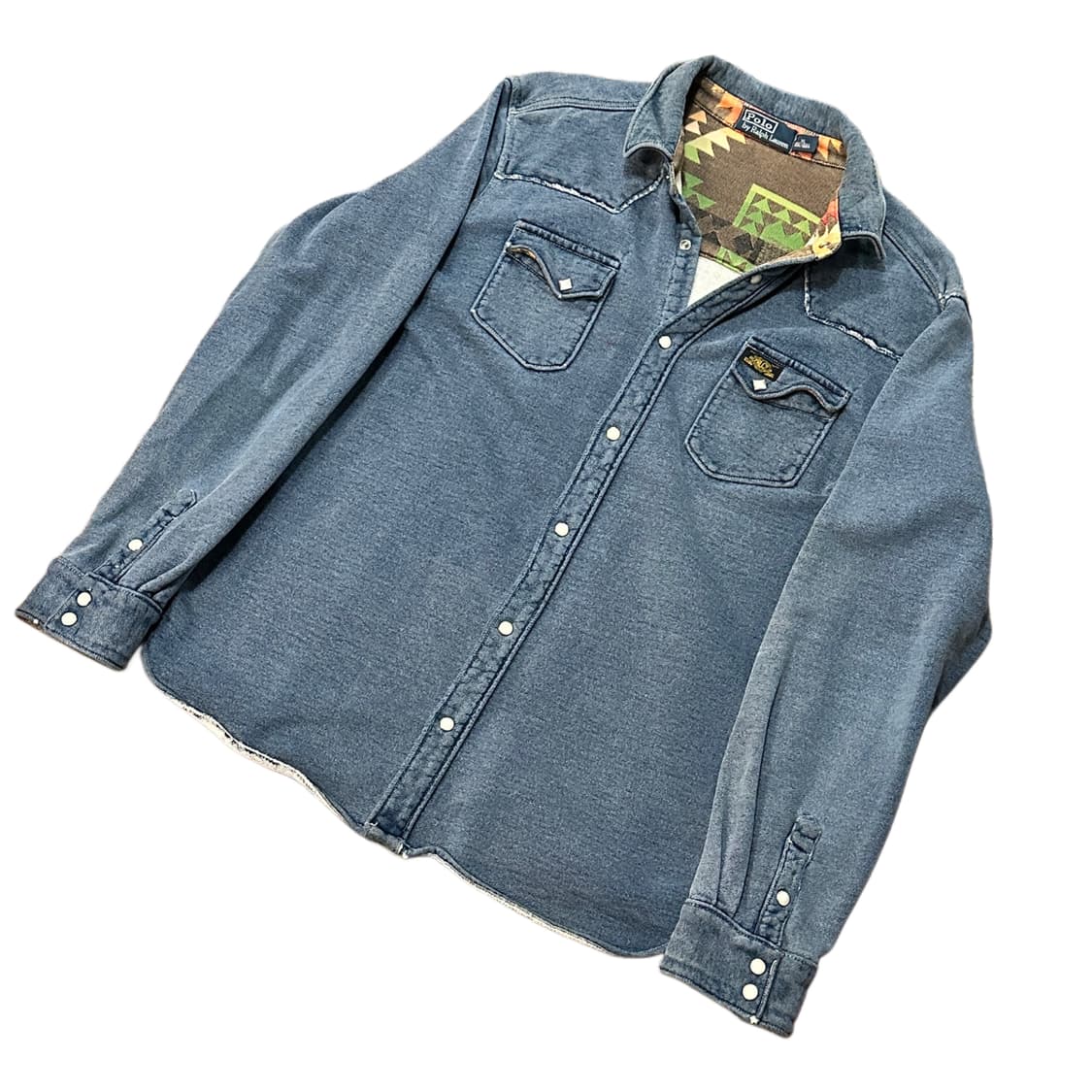 폴로 랄프로렌 잼스톤 웨스턴 데님 셔츠 (XL) 나바호 상품이미지2