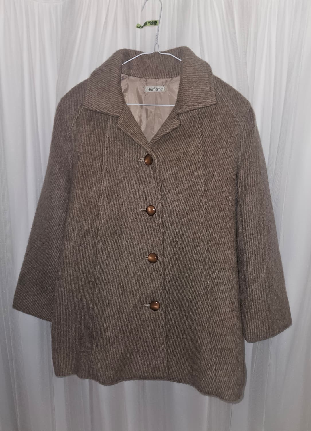 BALMARNE 밀크브라운 울 코트 자켓  상품이미지2