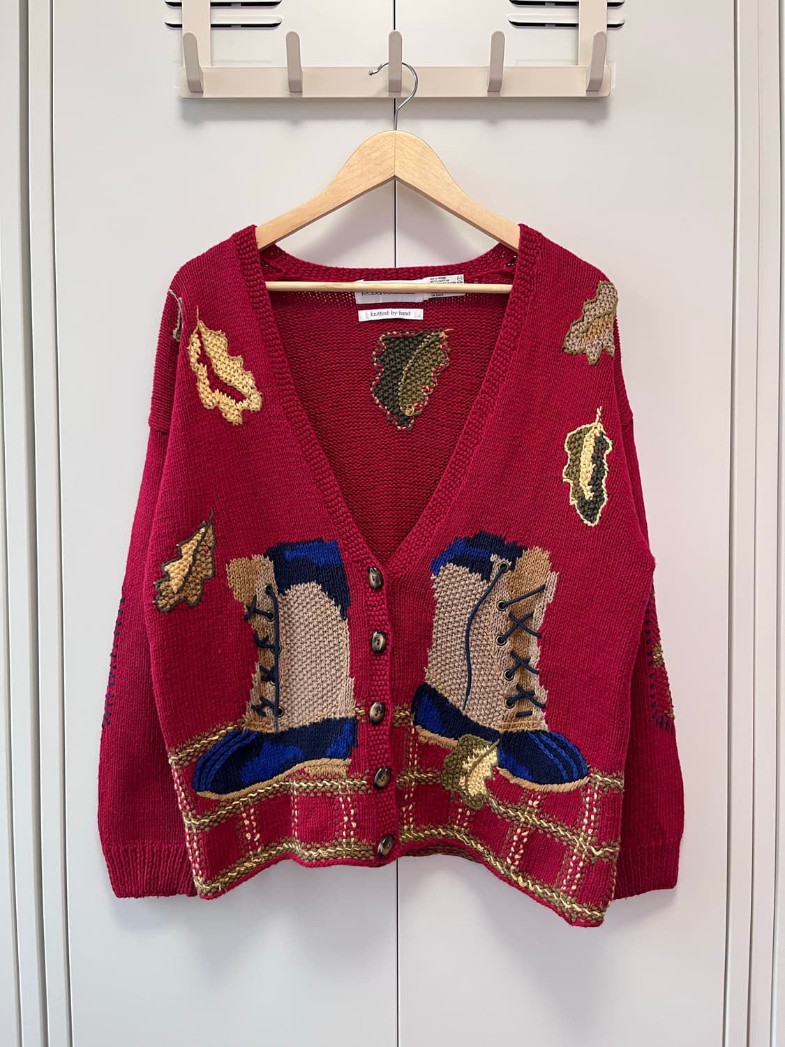 (Rare) Robert scottlid 핸드메이드 자수 니트 가디건 상품이미지2