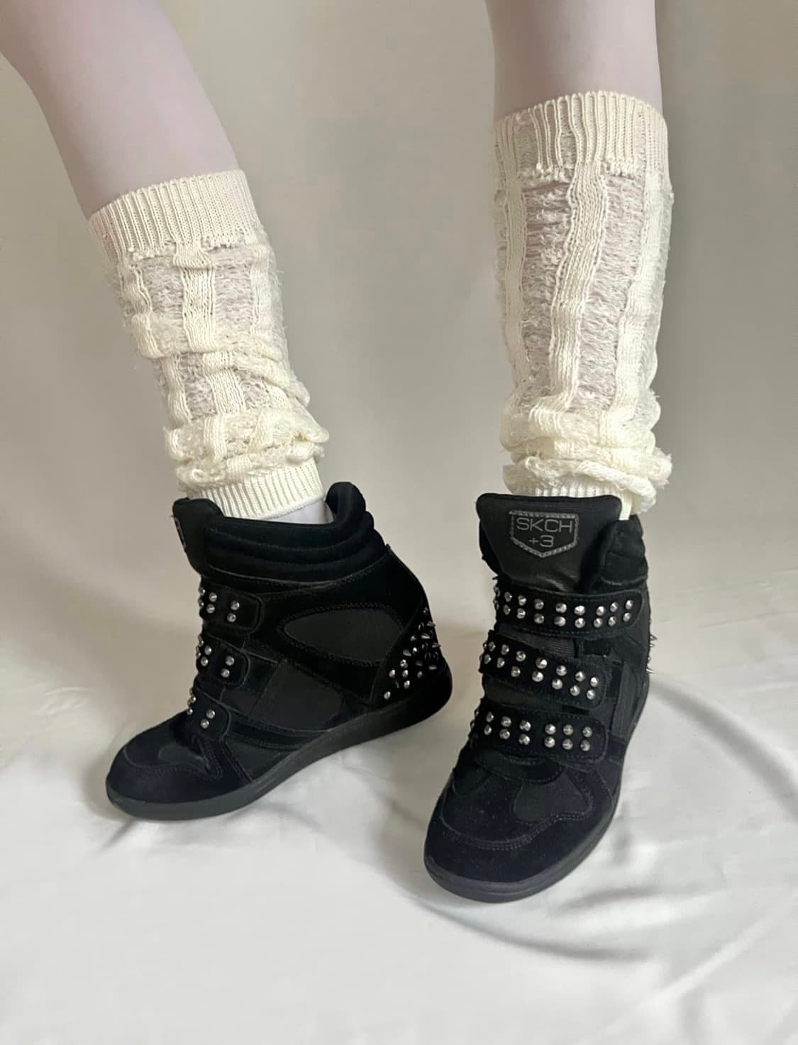 SKCH+3 스터드 히든 웨지힐 하이탑 상품이미지8
