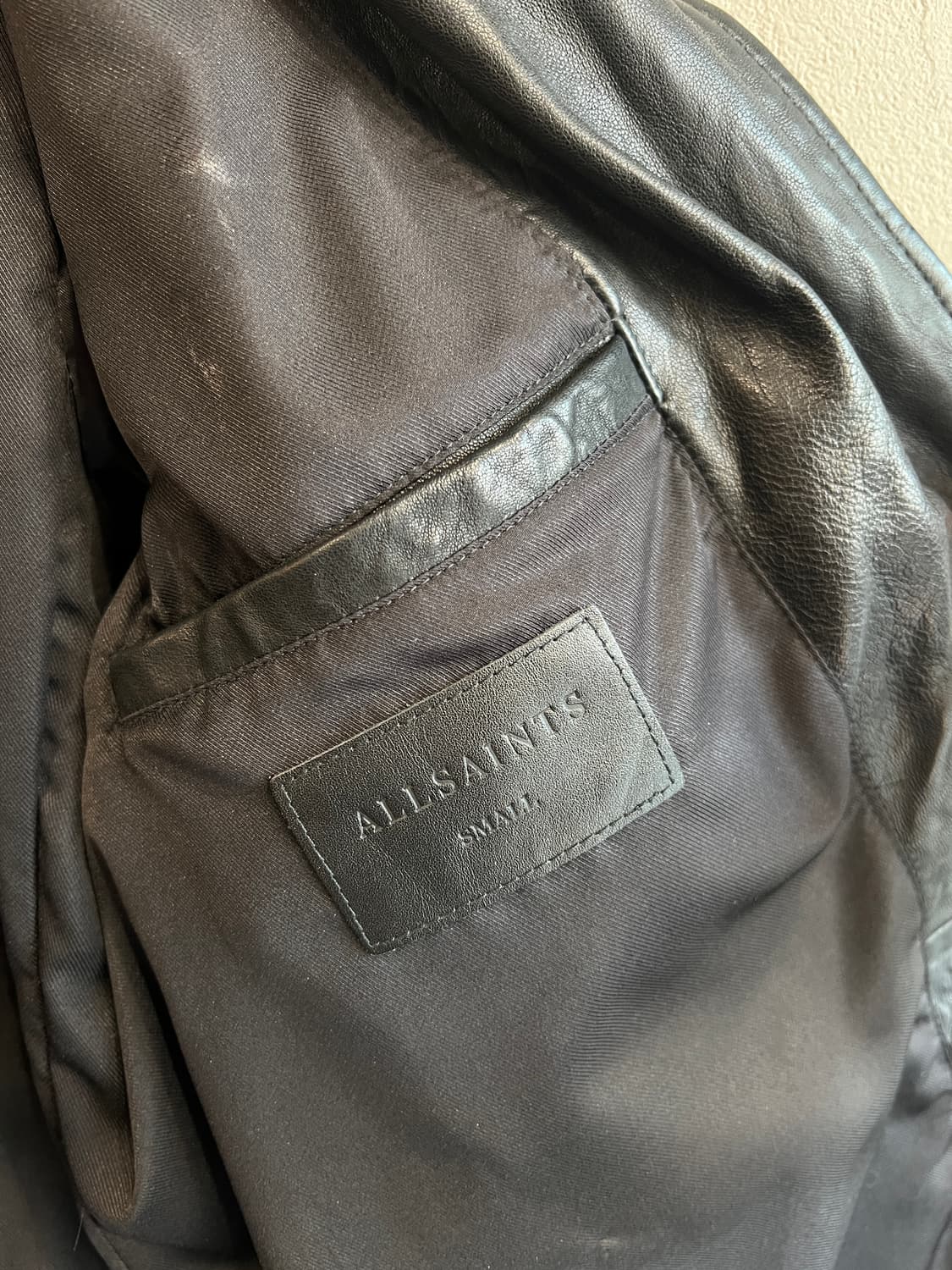 24aw 올세인츠 램스킨 레더 블레이저 상품이미지10