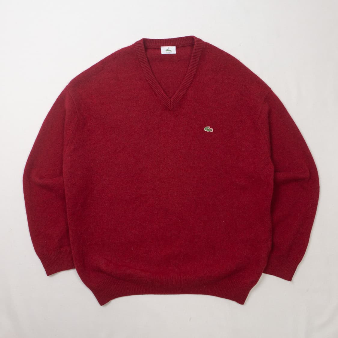 00s 라코스테 브이넥 울 니트 스웨터 상품이미지1