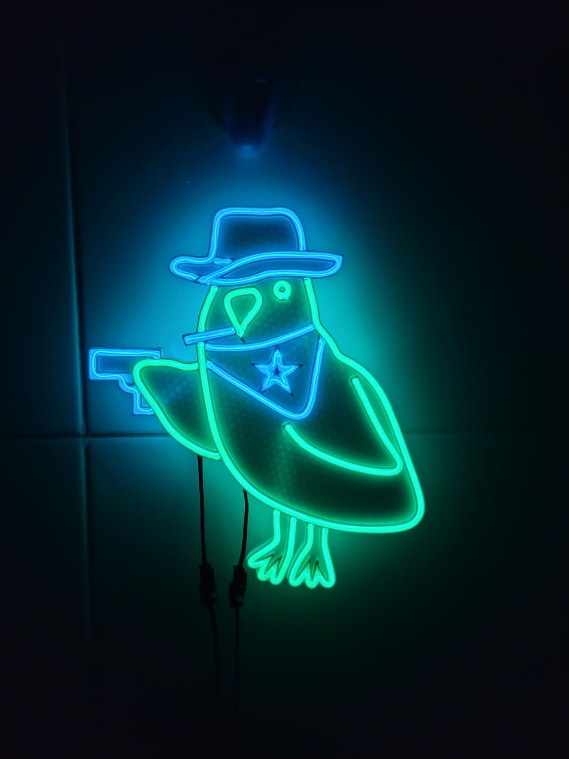 네온사인 앵무새 카우보이2 led 램프 조명 무드등 상품이미지2