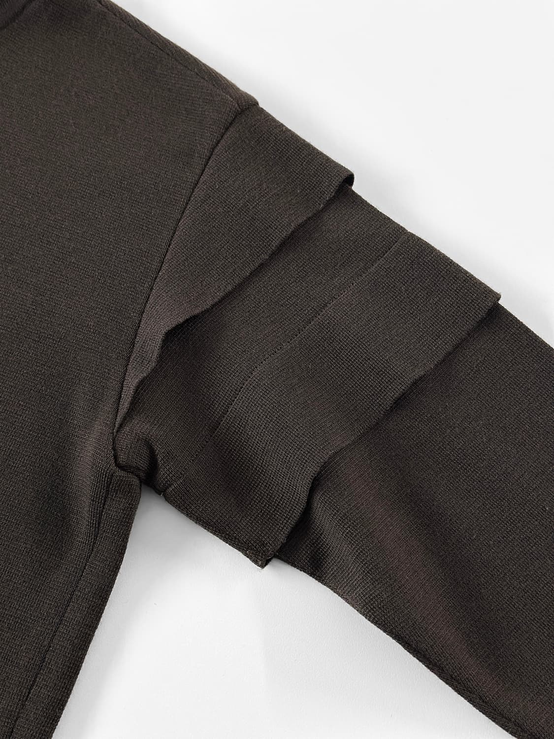 80s 이세이 미야케 울 티어드 숄더 모크넥 니트 상품이미지6