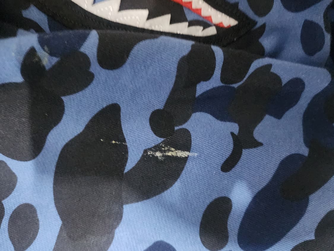 베이프 블루샤크후드집업 상품이미지3