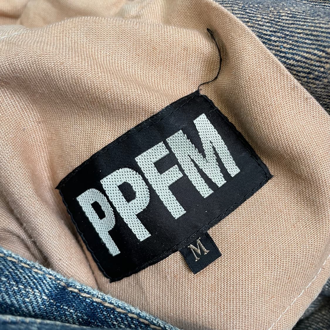 PPFM japan 데미지 더블웨이스트 데님 m 상품이미지4