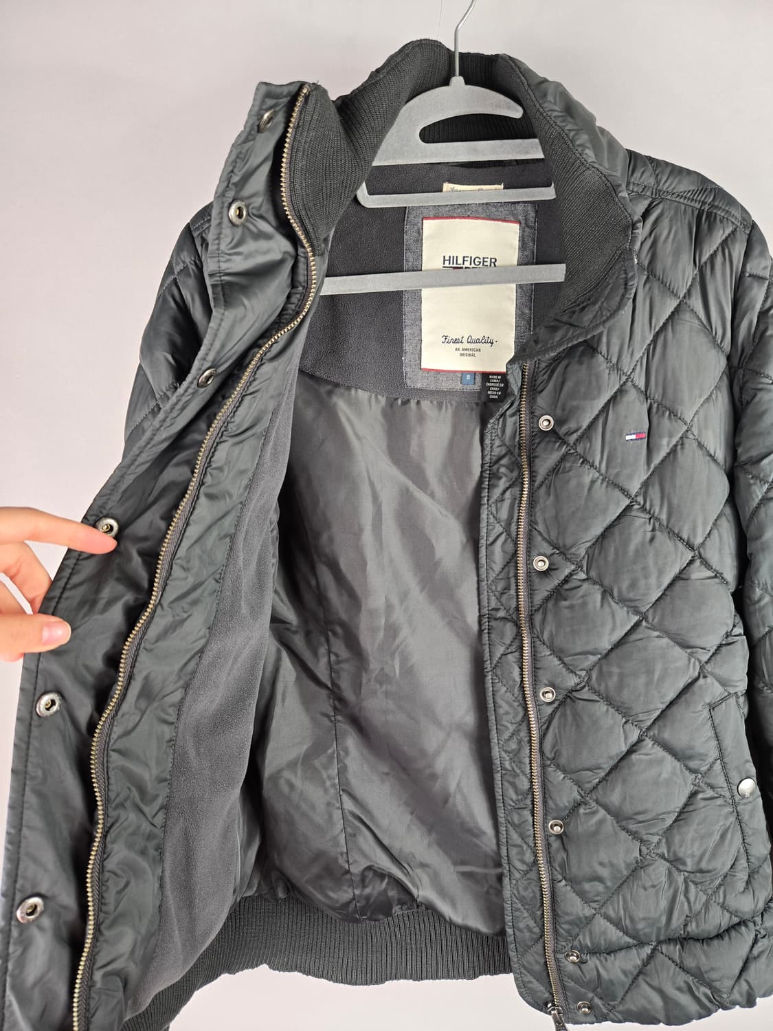 [무료배송]타미힐피거데님 S 여성 퀼팅 패딩 자켓 블랙 상품이미지7