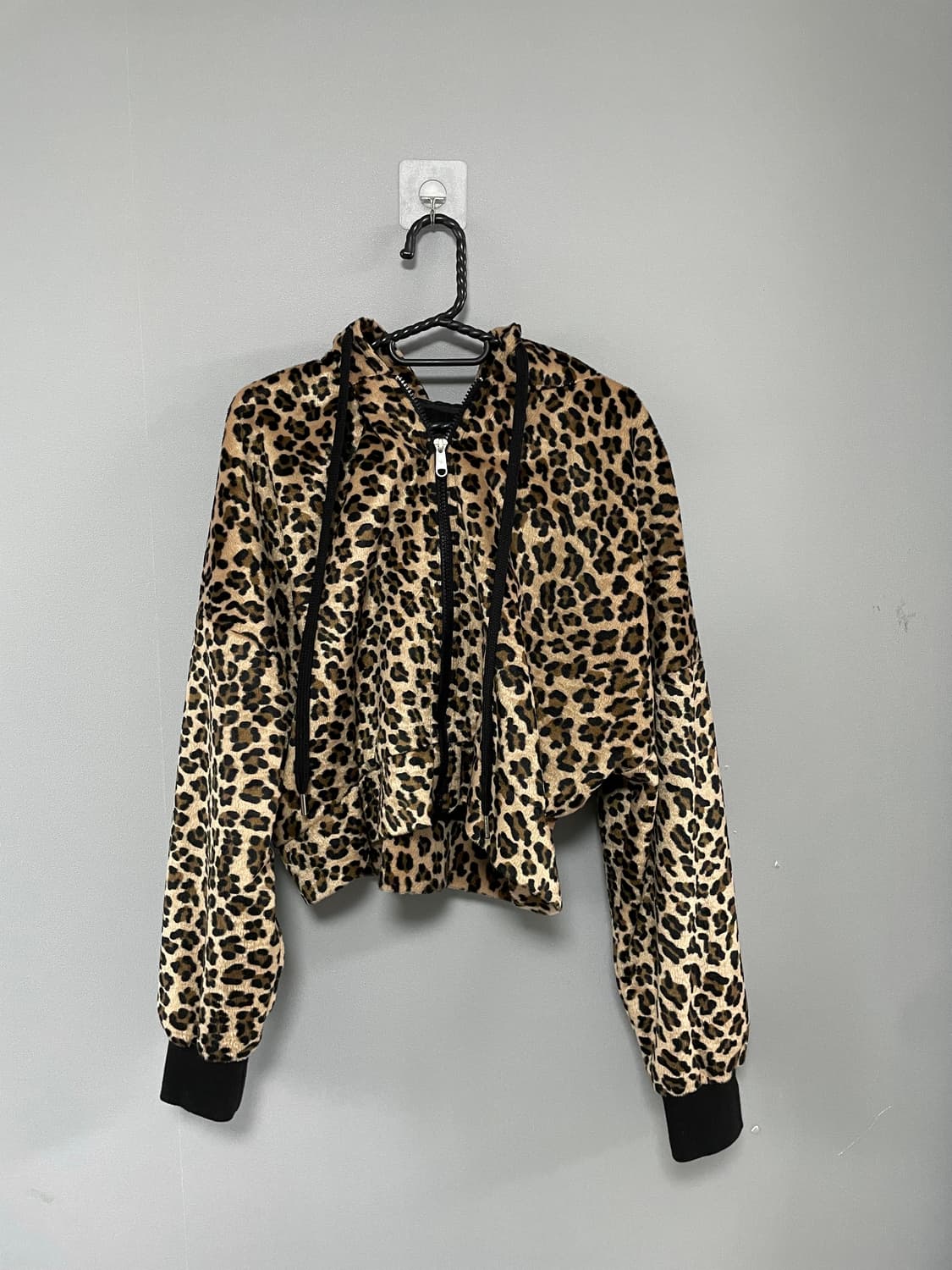 Leopard crop hood 상품이미지4